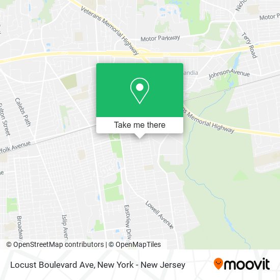 Locust Boulevard Ave map