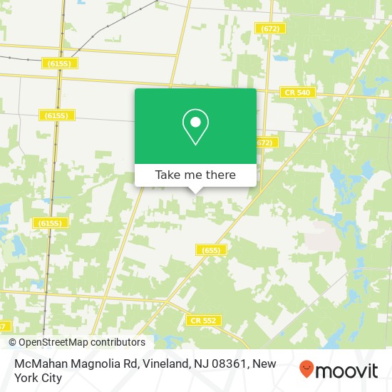 McMahan Magnolia Rd, Vineland, NJ 08361 map
