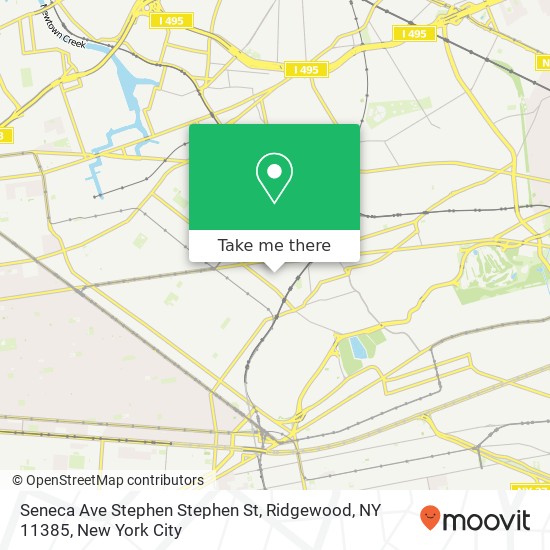 Mapa de Seneca Ave Stephen Stephen St, Ridgewood, NY 11385