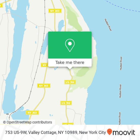 753 US-9W, Valley Cottage, NY 10989 map