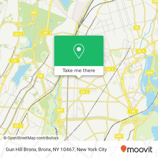Gun Hill Bronx, Bronx, NY 10467 map