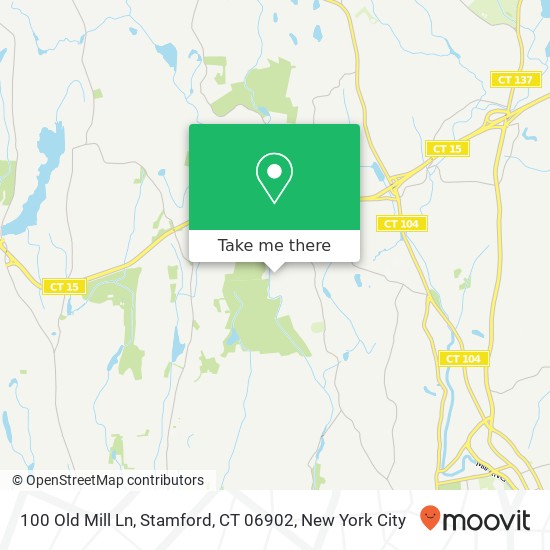 100 Old Mill Ln, Stamford, CT 06902 map