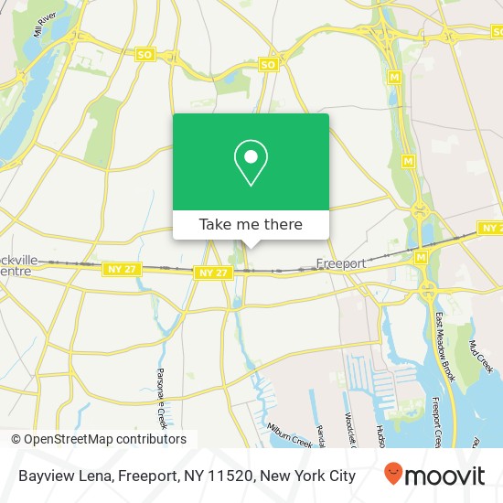 Mapa de Bayview Lena, Freeport, NY 11520