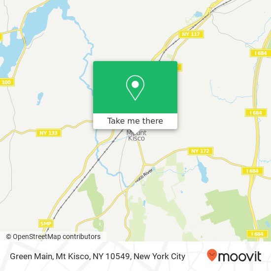 Mapa de Green Main, Mt Kisco, NY 10549