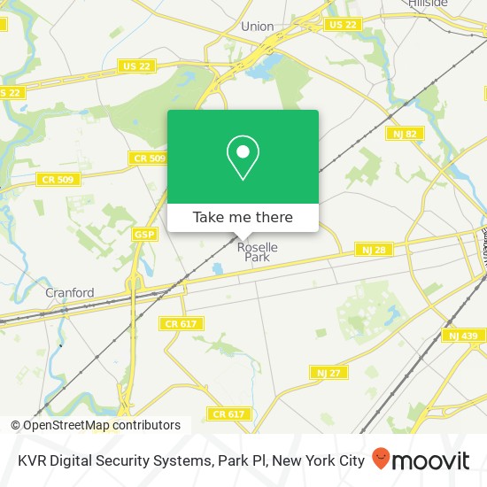 Mapa de KVR Digital Security Systems, Park Pl