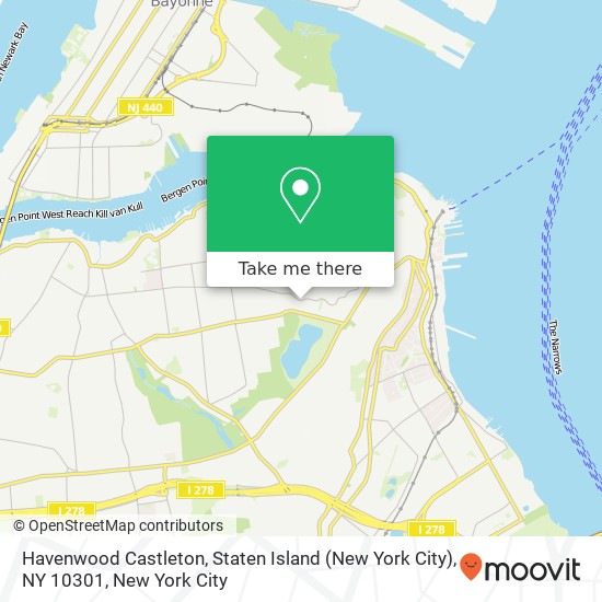 Havenwood Castleton, Staten Island (New York City), NY 10301 map