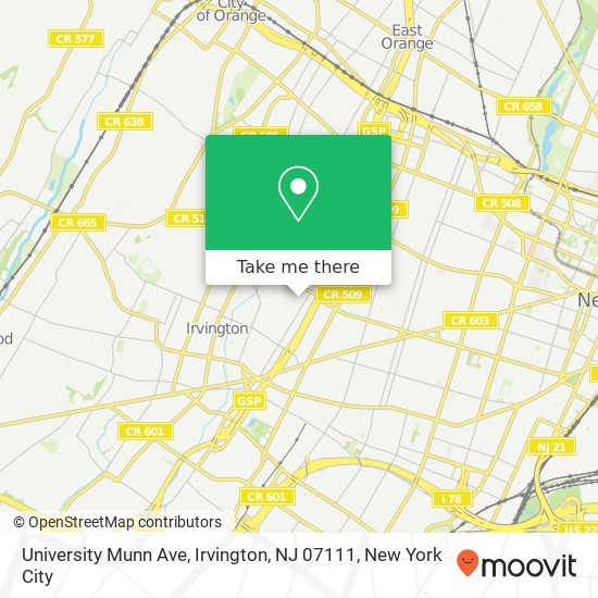 University Munn Ave, Irvington, NJ 07111 map