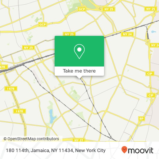 Mapa de 180 114th, Jamaica, NY 11434