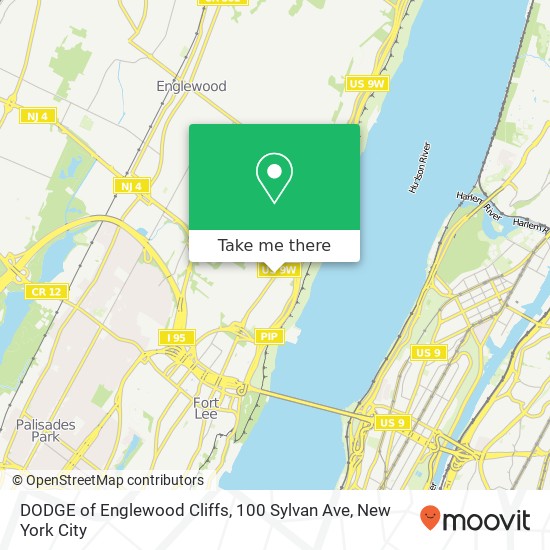 Mapa de DODGE of Englewood Cliffs, 100 Sylvan Ave
