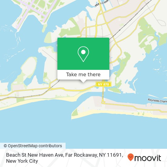 Beach St New Haven Ave, Far Rockaway, NY 11691 map