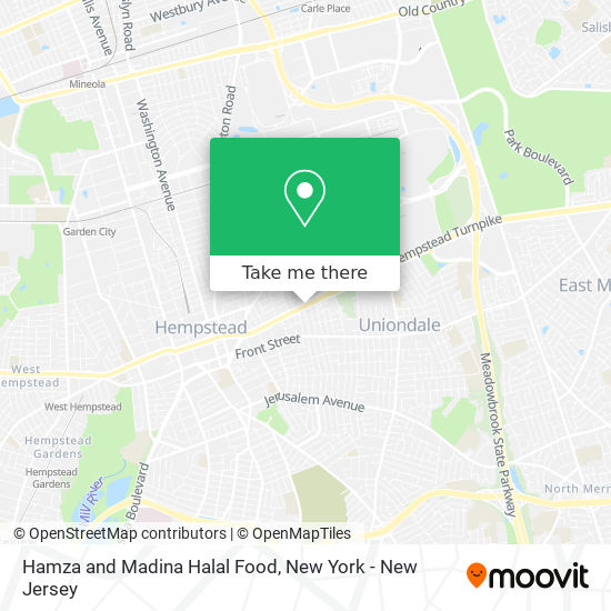 Mapa de Hamza and Madina Halal Food