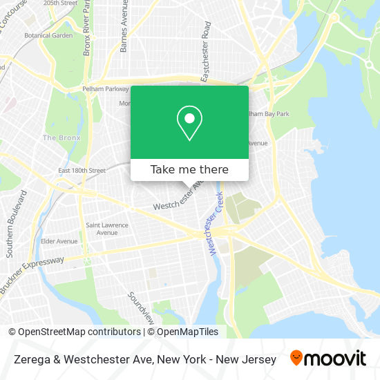 Zerega & Westchester Ave map