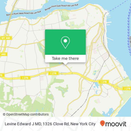 Levine Edward J MD, 1326 Clove Rd map