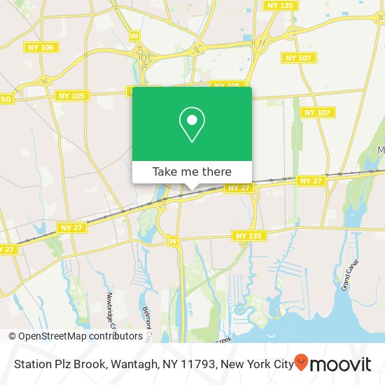 Mapa de Station Plz Brook, Wantagh, NY 11793