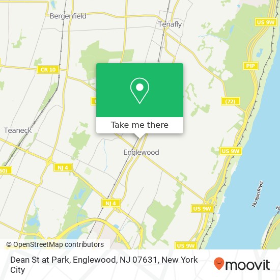 Mapa de Dean St at Park, Englewood, NJ 07631
