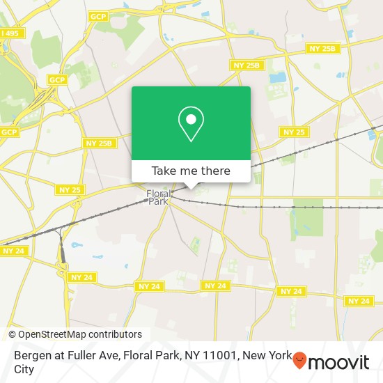 Bergen at Fuller Ave, Floral Park, NY 11001 map