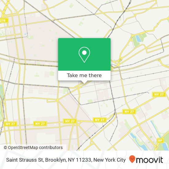 Saint Strauss St, Brooklyn, NY 11233 map