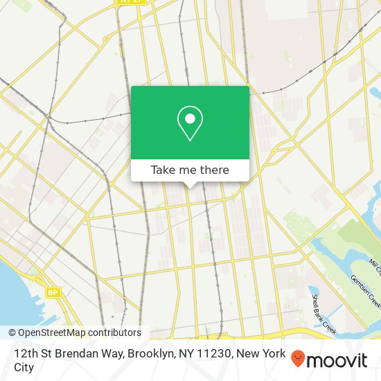 Mapa de 12th St Brendan Way, Brooklyn, NY 11230