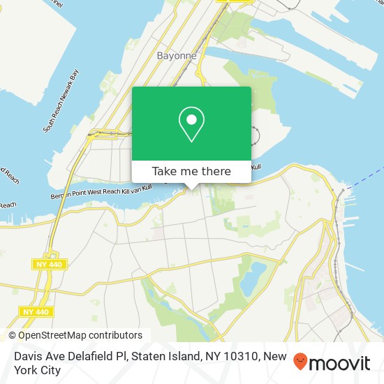 Davis Ave Delafield Pl, Staten Island, NY 10310 map