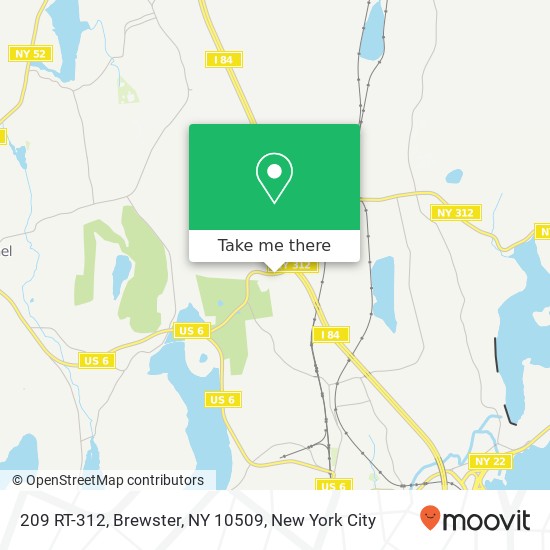 Mapa de 209 RT-312, Brewster, NY 10509
