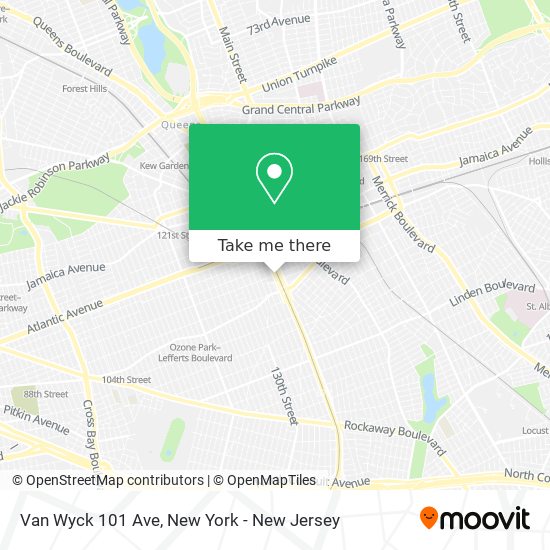 Mapa de Van Wyck 101 Ave