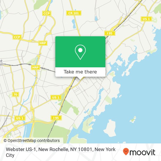 Webster US-1, New Rochelle, NY 10801 map