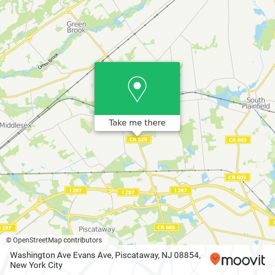 Washington Ave Evans Ave, Piscataway, NJ 08854 map
