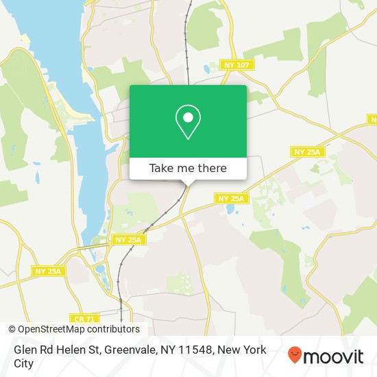 Mapa de Glen Rd Helen St, Greenvale, NY 11548