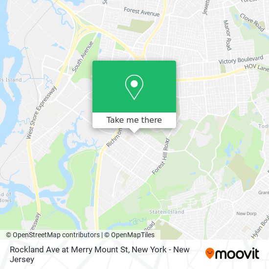 Mapa de Rockland Ave at Merry Mount St