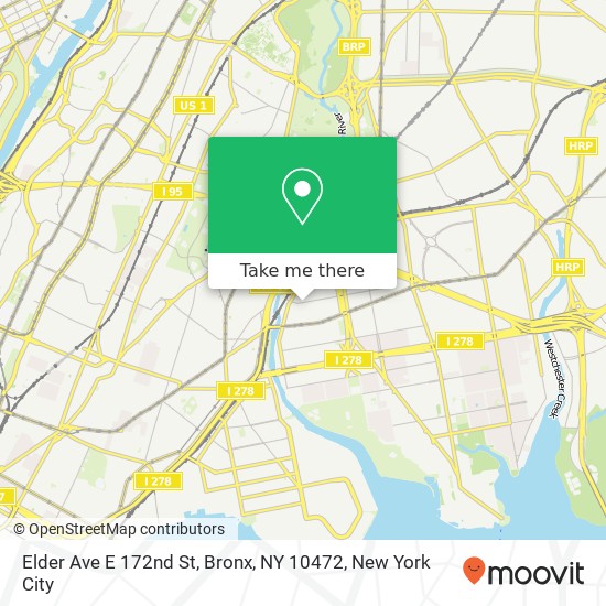 Mapa de Elder Ave E 172nd St, Bronx, NY 10472