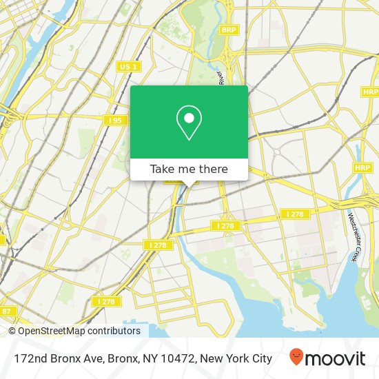 Mapa de 172nd Bronx Ave, Bronx, NY 10472