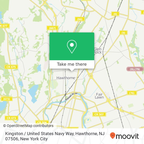 Kingston / United States Navy Way, Hawthorne, NJ 07506 map