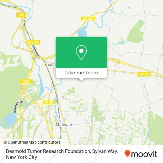 Desmoid Tumor Research Foundation, Sylvan Way map