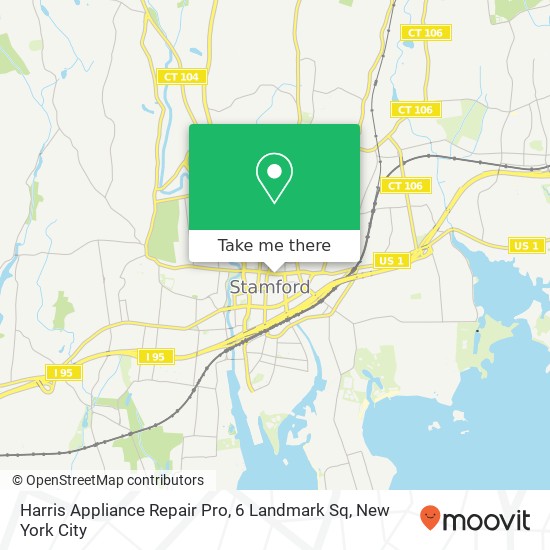 Harris Appliance Repair Pro, 6 Landmark Sq map