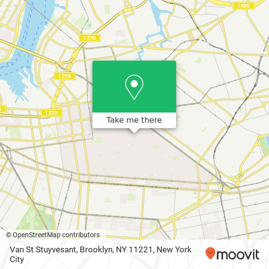 Van St Stuyvesant, Brooklyn, NY 11221 map