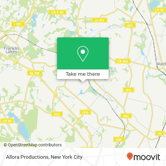 Allora Productions map