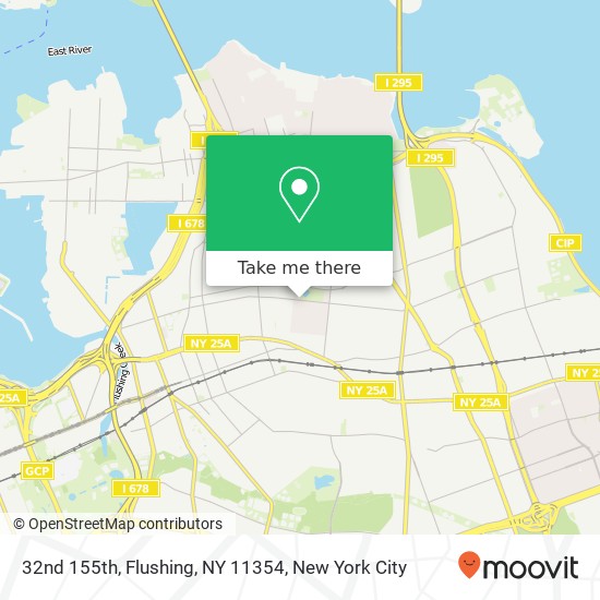 32nd 155th, Flushing, NY 11354 map