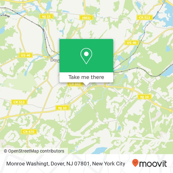 Monroe Washingt, Dover, NJ 07801 map