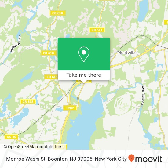Mapa de Monroe Washi St, Boonton, NJ 07005