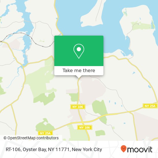 Mapa de RT-106, Oyster Bay, NY 11771