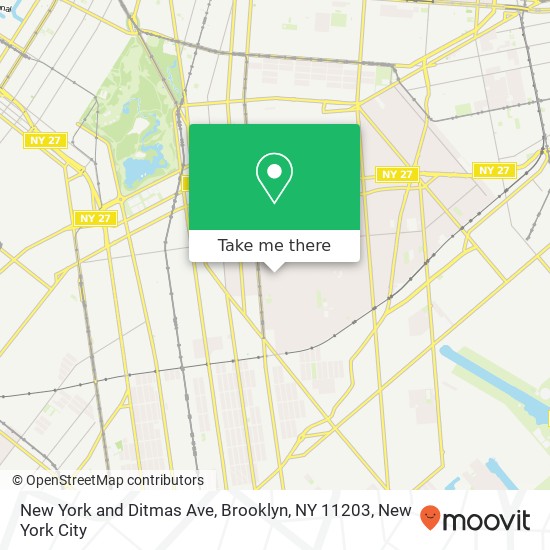 New York and Ditmas Ave, Brooklyn, NY 11203 map