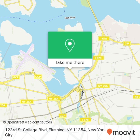 123rd St College Blvd, Flushing, NY 11354 map