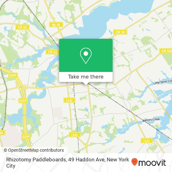 Mapa de Rhizotomy Paddleboards, 49 Haddon Ave