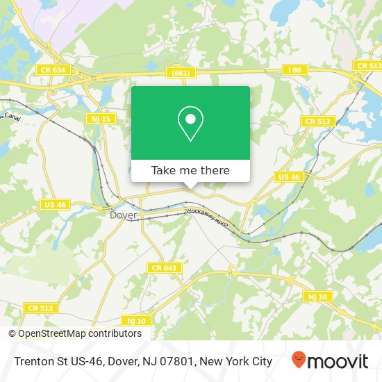 Trenton St US-46, Dover, NJ 07801 map