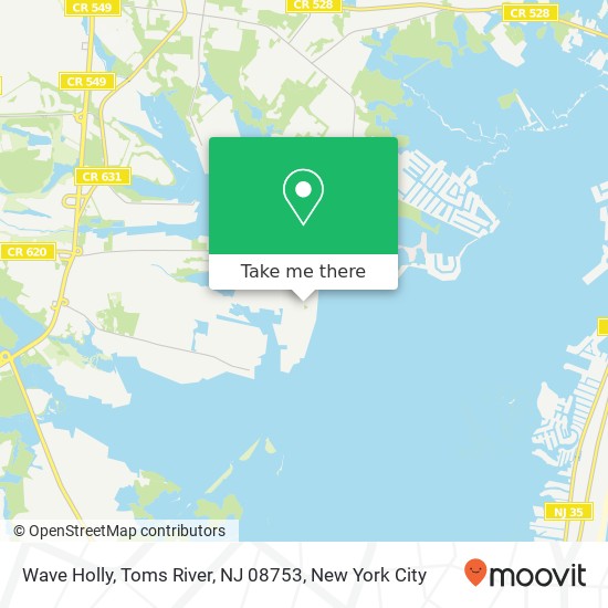 Mapa de Wave Holly, Toms River, NJ 08753