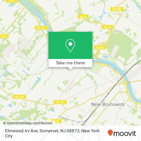 Elmwood Irv Ave, Somerset, NJ 08873 map