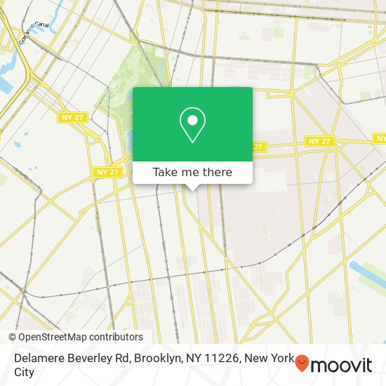 Mapa de Delamere Beverley Rd, Brooklyn, NY 11226