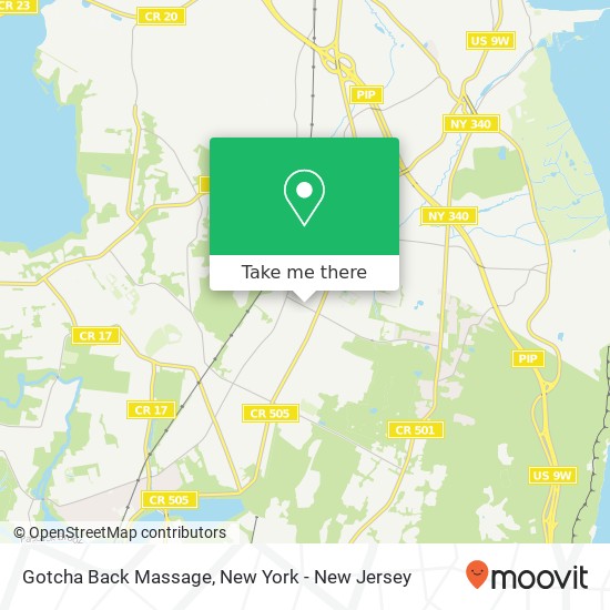 Mapa de Gotcha Back Massage, 123 Paris Ave