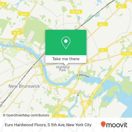 Mapa de Euro Hardwood Floors, S 5th Ave