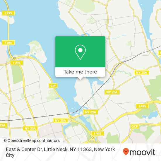 East & Center Dr, Little Neck, NY 11363 map